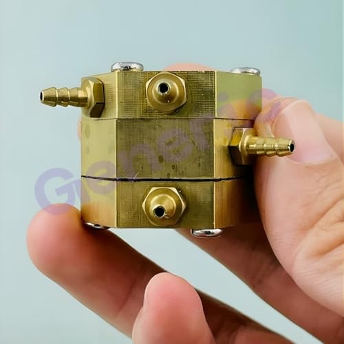 Image of Dental Hexagonal Water & Air Control Valve for Dental Chair - 5mm Nipple Dual Flow Dental Chair Valve | Water Air Retractive Hexagonal Valve | Dental Unit Replacement Spare Part (Pack of 1)