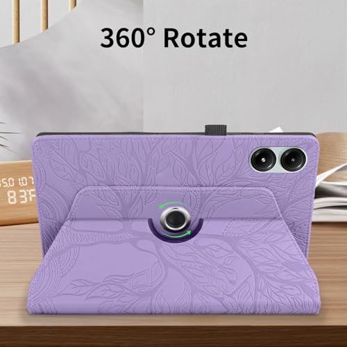 Coque Xiaomi Redmi Pad 2 Pro 2025 Violette avec Support Rotatif 360°