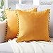 1 Pc futro pluszowa poszewka na poduszki poszewki na poduszki dekoracja salonu poszewka na poduszkę Sofa dekoracyjna strona główna-żółta, 30 cm X 50 cm