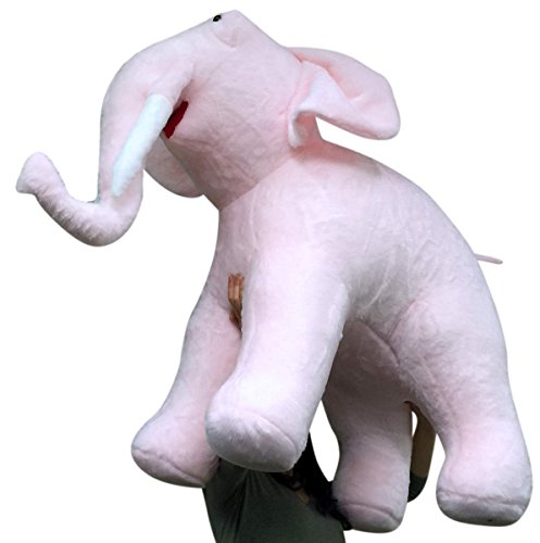 Big Plush American Made Giant Stuffed Pink Elephant Soft 48 Inches Long 3 Feet Tall #TOP6