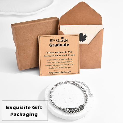 Leyung Graduation Gifts for Girls, Class of 2025 Beaded Bracelet Gifts, Inspirational Graduation Gifts for Her Daughter Granddaughter Niece 5