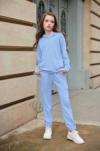 Image of Arshiner 2 Pieces Girls Outfits Fall Sweatsuits Sweatshirts and Sweatpants