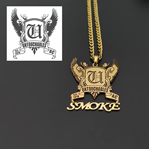 Pendantify Custom Photo Engraved Necklace Pendant Charm in Gold & Silver For Him & Her | Personalized Picture in a Pendant Necklace4