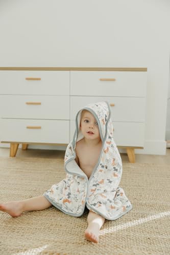 Image of Copper Pearl Hooded Bath Towels Premium Knit /Terry Cloth Baby Towels with Hood, Pockets, and Cool Designs - Great to Gift and Make Bath Time Fun - Baby Bath Towel, Rufus