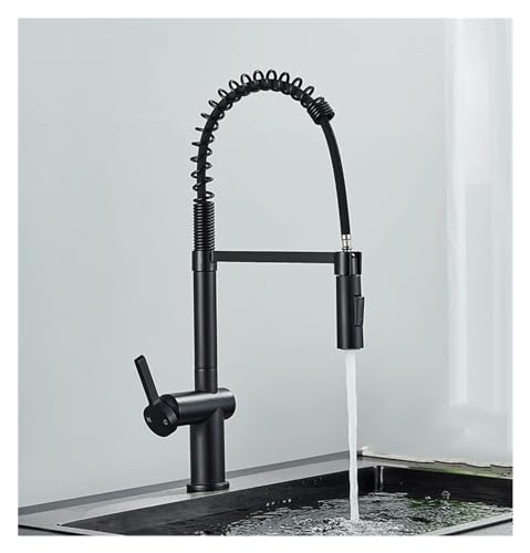 Robinet de cuisine noir mat au design moderne et finition durable - 2