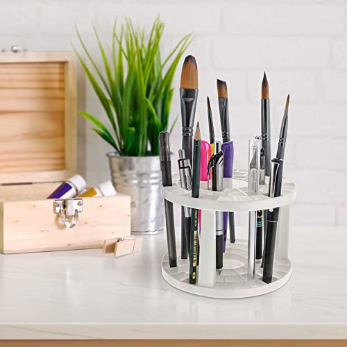 U.S. Art Supply BH-390 Plastic Artist Round 50 Hole Paint Brush Holder And Organizer thumb #4