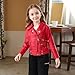 Red Boy Girl Collared Neck Spandex Faux Leather for Kids Girl Boy Fall Winter Motorcycle Jackets Outfit Kid 2026 Clothing Fashion Country Concert Y2K 4 Years