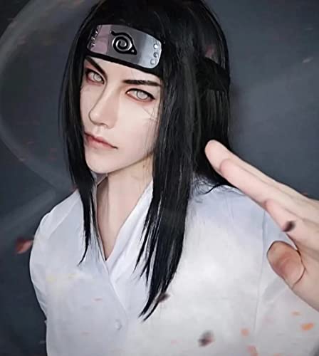 Fharlxq Ninja Cosplay Headband Leaf Village Headband Anti Leaf Village Logo Headband Cosplay Anime Costume Accessories Black Headband (Black3) #TOP4