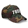 Zip Code 78521 Hat Brownsville Texas TX Dad Cap Embroidered Dad Hat Baseball Cap with Adjustable Buckle Strap Green Camo #1