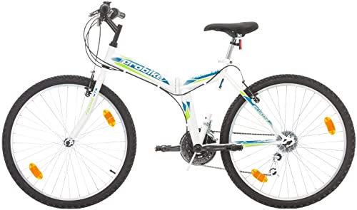 Multibrand Probike - Bicicletta Pieghevole, 26 Pollici, A 18 Marce, Per Uomo E Donna, Adatta Da 160-180 Cm (Verde-Grigio1) - 5