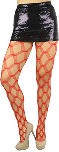 Image of ToBeInStyle Women's Large Mesh Fishnet Patterned Pantyhose Tights