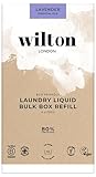 Wilton London Eco Friendly Lavender Laundry Liquid Refill (112 Washes, 4L) - Non-Bio, Plant-Based Biodegradable Washing Detergent Pack with Essential Oils, Long-Lasting Fragrance - UK Made