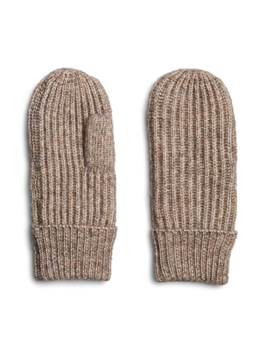Moufles Pcmilla Mittens PIECES Toasted Coconut pour vos balades hivernales en ville