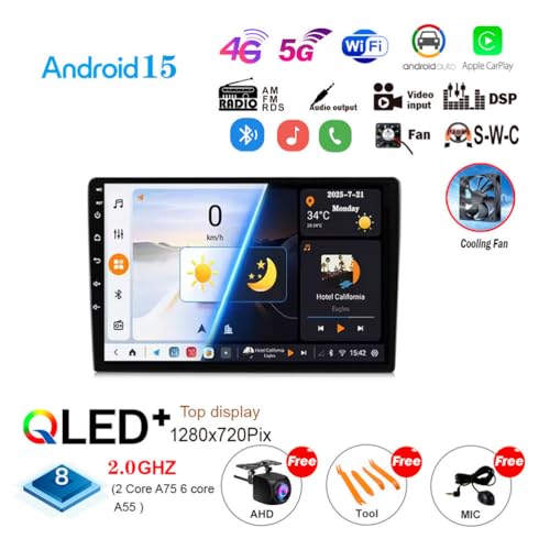 Cartablet Multimedia Vídeo Reproductor Android 15 con Pantalla Táctil de 9'' 3