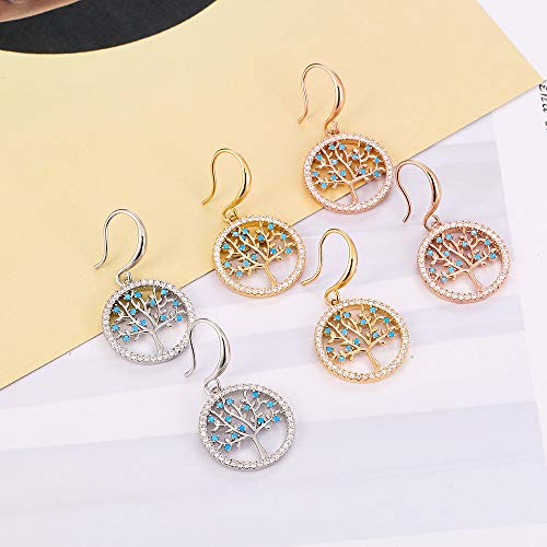 Orecchino ciondolo albero della vita per donna