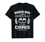 Chris Vorname Geschenk Geburtstag Lustiges Bier Sprüche T-Shirt