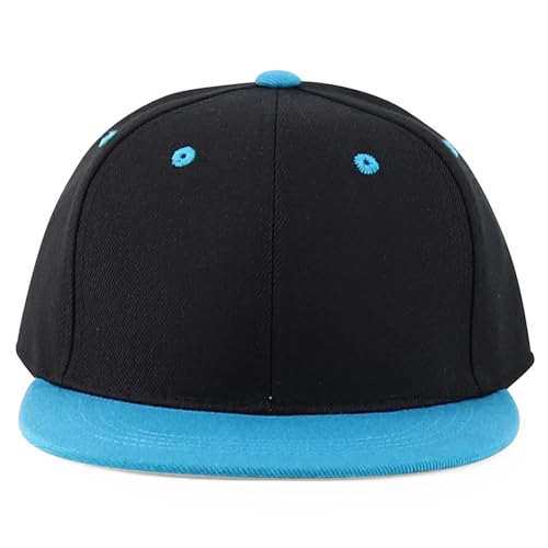 Image of Trendy Apparel Shop Infant to Youth Plain Structured Flatbill Snapback Cap