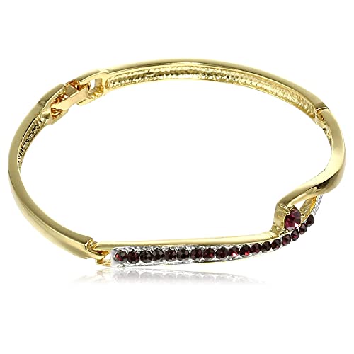 Estele Gold Plated Diamond Pink Crystal Bracelet For Women (B08D12CG8S) Amazon Price History, Amazon Price Tracker