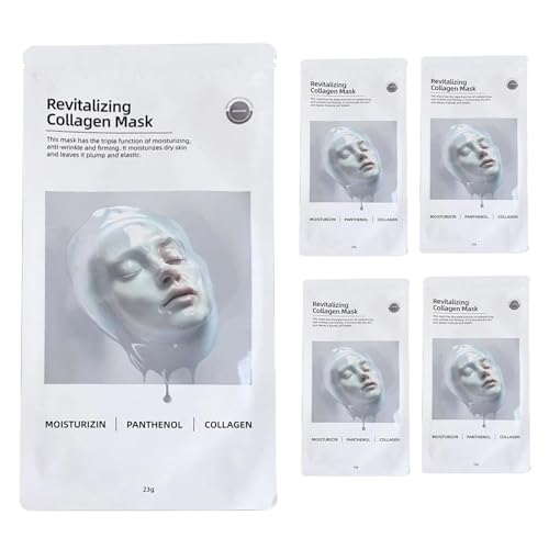 Cubierta facial hidratante, 5 piezas Hidratante Natural reafirmante mascarilla facial | Cuidado de la piel para hombres mujeres invierno boda viaje fiesta madre novia adultos verano
