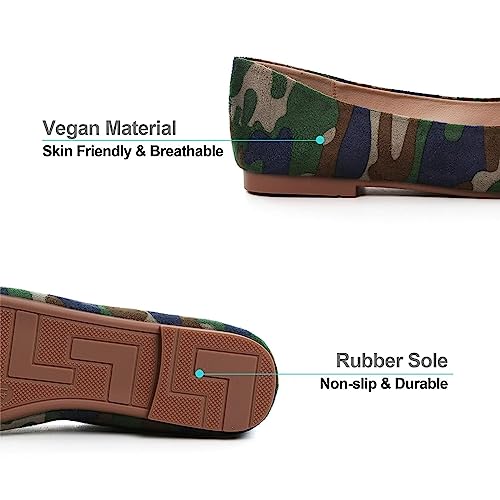 Hee grand Square Toe Ballet Flats for Women Rhinestones Chains Black Suede Dress Shoes Comfort Slip-On Loafers4