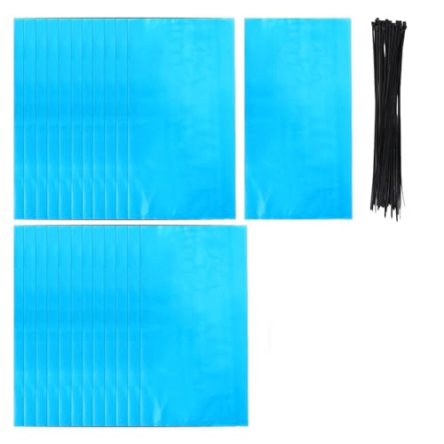 20pcs Maple Sap Collection Bags with 40 Cable Ties, Syrup Tapping Bags Kit, Tree Tap Tubing Container Supplies for Beginners & Experts Maple Sap Harvesting (Not Including Holders)