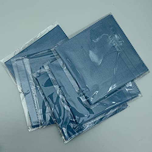 Aawipes Violin Clean Cloths Microfiber (6-Pack 12"X12" Cloths Blue) Plush Polishing Cloths For Musical Instruments Premium Cleaning Cloths For Guitar Piano Clarinet Trumpet Sax Universal (Hcis-1212-B) #TOP6