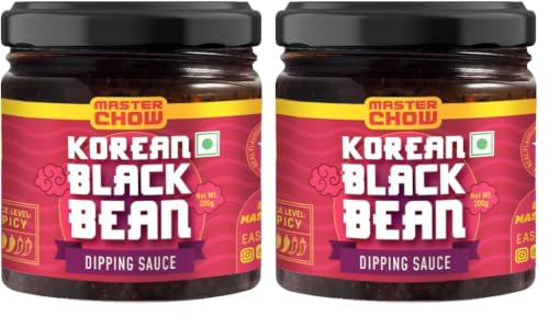 Image of MasterChow Black Bean Dip | Dipping Sauce | Fermented Black Bean Sauce | Ready-to-Eat | Serves 4-5 (200gm) (Pack of 2)
