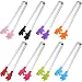 Shindel Food Tong, 4-Piece Set, 5-inch Hand-Shape Silicone Ice Tong