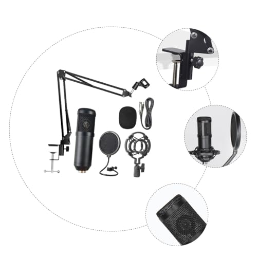 Microphone de streaming USB pour ordinateur portable avec réglage de volume