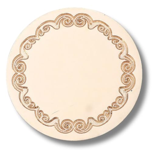 【フレーム 円形】シーリングスタンプ ヘッド シーリングワックス 封蝋 (フレーム3)(サイズ:縦30mm 横30mm)