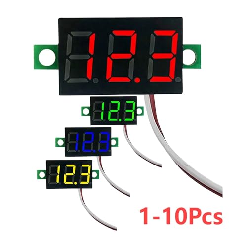 Voltmètre numérique DC 2.5V-40V testeur de tension de puissance voiture écran LED - 2