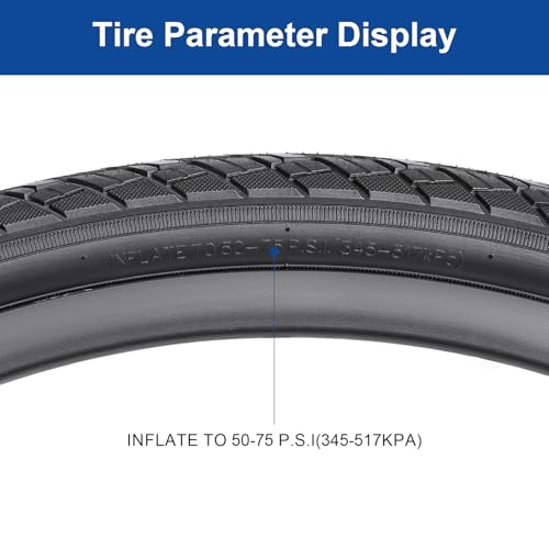 700x45C (47-622) Bike Tire 700C Bicycle tire Suitable for 700 x 45C City/Road Folding Replacement Bike Tire (Single)