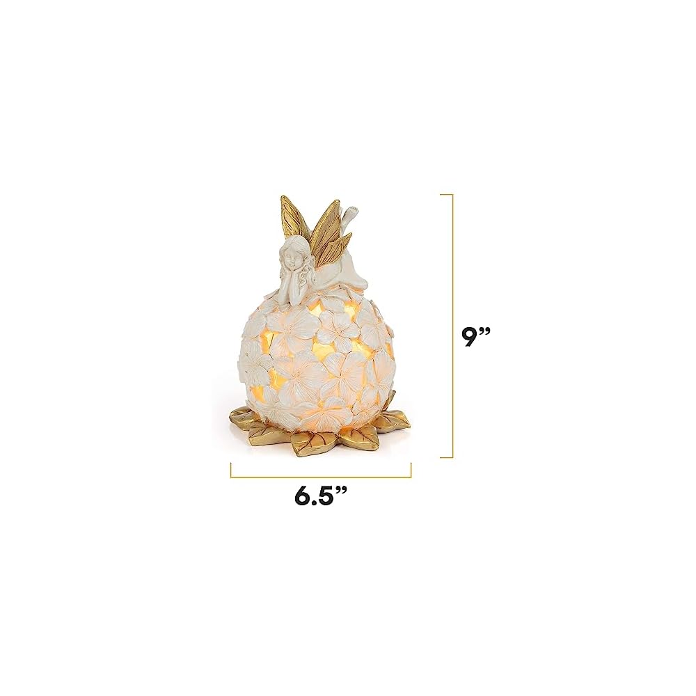 vp home enchanted floral fairy solar powered led outdoor decor garden light great addition for your garden, solar powered light garden, decorations gifts for outside patio lawn