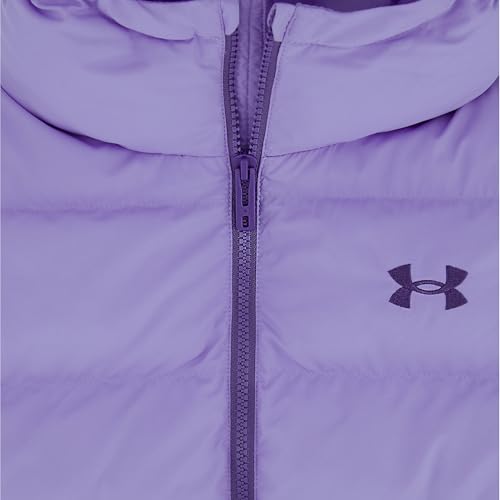 Image of Under Armour Girl's Prime Hooded Puffer Jacket, Lightweight & Water Repellent