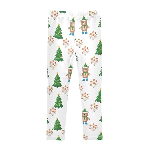 Girls Leggings Size 4T Capybara Christmas Tree Soft Stretchy Yoga Pants Tights Girl Clothes for Workout Dance2