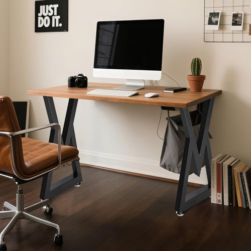 28 Inch Metal Desk Table Legs, Heavy Duty Industrial Style Dinning Table Leg, DIY Furniture Feets with Adjustment Feet Pads, Black by Y-CFHFC - Image 6