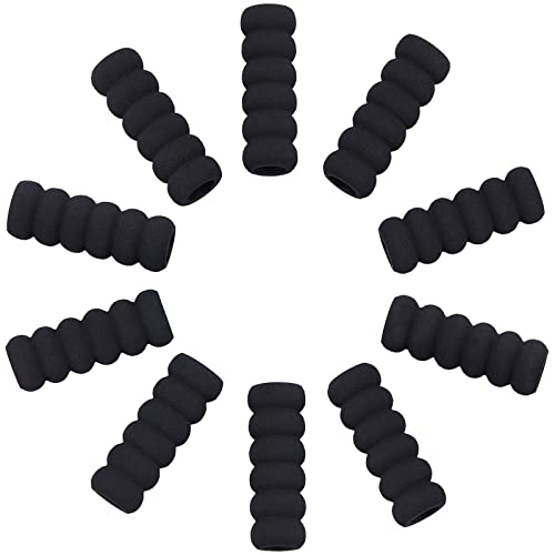 GORGECRAFT 60PCS Espuma Lápiz Grips Black Pen Grippers Lápiz Cojín Portalápices Esponja Grips Pintura Dibujo para Adultos Artritis Escritura Aliviar la Fatiga de los Dedos