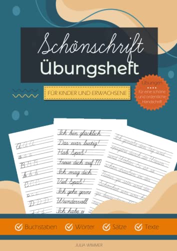 Schönschrift Übungsheft: schön schreiben - Selbstlernheft