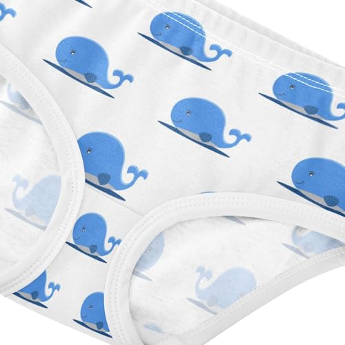 Girls' Underpants Kids Cotton Underwear Panties Briefs For Girl Age 2-8 Years Cute Whale Pattern4