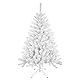 SOLAGUA NAVIDAD Künstlicher Weihnachtsbaum, Lametta-Blatt-Tanne 120–210cm Bäume mit Metallunterstützung (Glänzend Weiß, 180cm 477Tips)