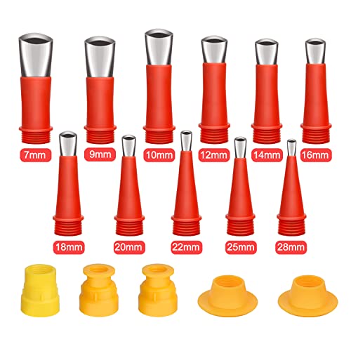 Stainless Steel Caulking Nozzle Set, 18Pcs Upgraded Caulking Finisher