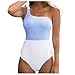 Dingdandanduo White Bathing Suits Women Fondi A Medio Rialzo per Le Donne Costume da Bagno A Copertura Completa Costume da Bagno Elastico Bianco Due Pezzi Costume da Bagno in Posa Costumi da Bagno PQ