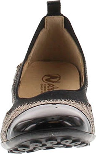 Naturino Girls 4655 Designer Fashion Dress Quilted Flats Shoes,Nero-Bronzo,304
