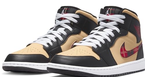 Image of Nike Air Jordan 1 Mid SE Leather Mens Shoes
