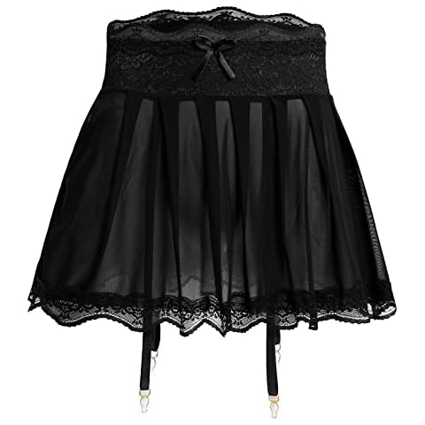 IBAKOM Men's Sissy Mini Tulle Skirt Cover