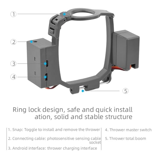 Système de Largage de Drone pour Mavic 2 Pro Zoom, Léger et Sûr, Transport de Utile, Libération de Chute pour Ligne de Pêche, Libération D'appât, Sauvetage de Mariage