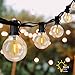 Produktbild 12M Lichterkette Außen, 30 Glühbirnen mit 5 Ersatzbirnen, BSLED G40 LED Garten Lichterkette, Wasserdichte Innen und Außen Deko Warmweiß Lichterketten für Party, Hochzeit, Weihnachten, Garten, Feier