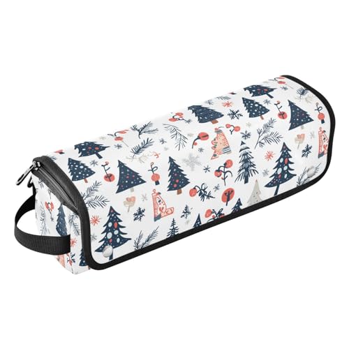 Bolsa de viaje resistente al calor Playful Winter Marble para herramientas de cabello como planchas, rizadores y accesorios, organizador portátil miniatura 1