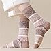 NBWBTZTXA Autumn And Winter Coral fleece Socks floor Men And Women Half Sleeping Soft Thick Warm Mid Tube(A8)