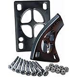 【スケボー ライザー パッド + ビス セット】WalnutSkate［SOFTショックパッド/HARDライザーパッド］ スケートボード ロングボード サーフスケート クルーザー (ソフトPU素材(SHOCK PADS), 6mm+1 1/4" ビス)